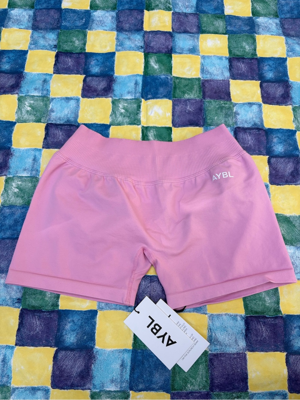 AYBL Pink High-Waist Bike Shorts